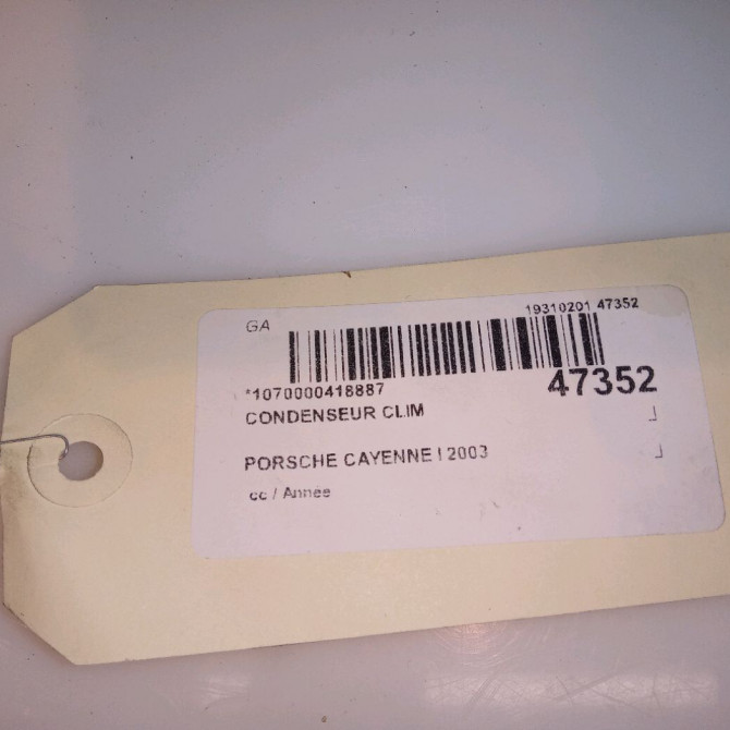 Condenseur clim occasion PORSCHE CAYENNE I 6455AV 4