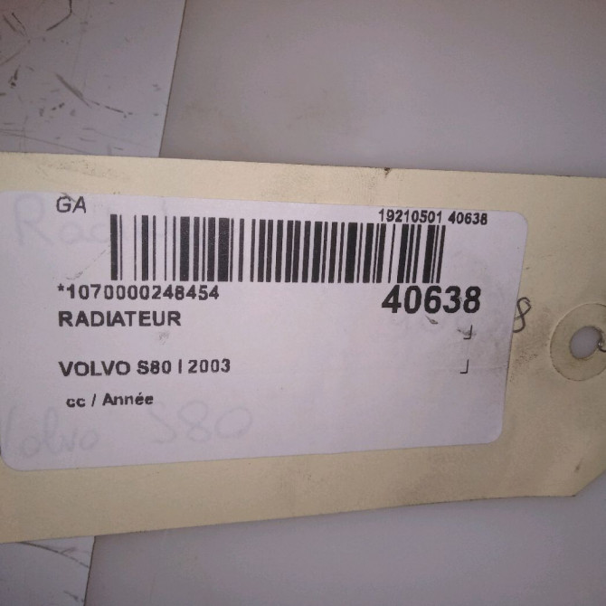 Radiateur occasion VOLVO S80 I 31319056 5