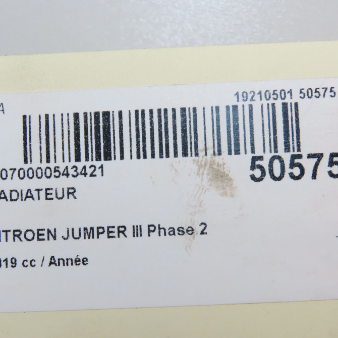 Radiateur occasion CITROEN JUMPER III Phase 2 06-2014->... 5