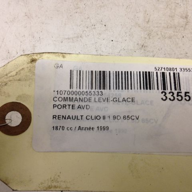 Commande lève-glace porte avant droite occasion RENAULT CLIO II Phase 1 03-1998->06-2001 1.9 D 7700429998 3