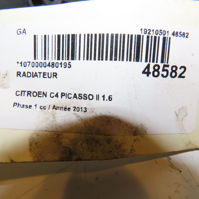 Radiateur occasion CITROEN C4 PICASSO II Phase 1 04-2013->... 1.6 e-HDi 8v 115ch 9675747980 4