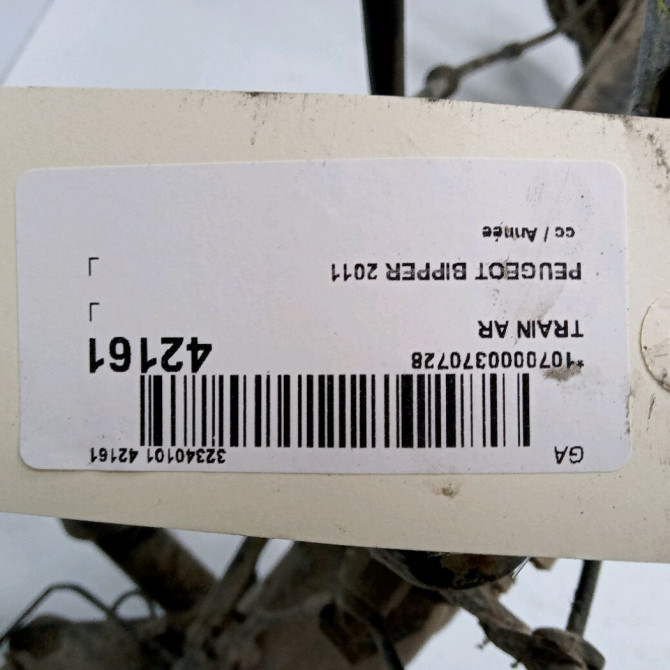 Train arrière occasion PEUGEOT BIPPER 1614263980 3