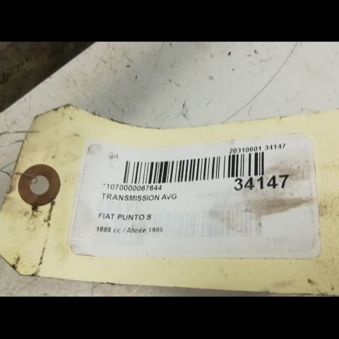 Transmission avant gauche occasion FIAT PUNTO I Phase 1 11-1993->10-1999 D S 7740977 4