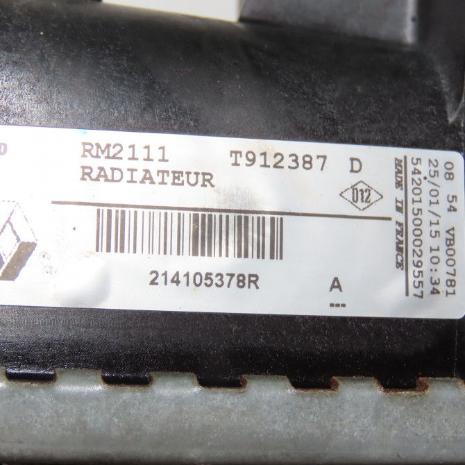 Radiateur occasion RENAULT MEGANE III Phase 1 04-1995->04-1999 1.5 DCI 95ch 214105378R 3