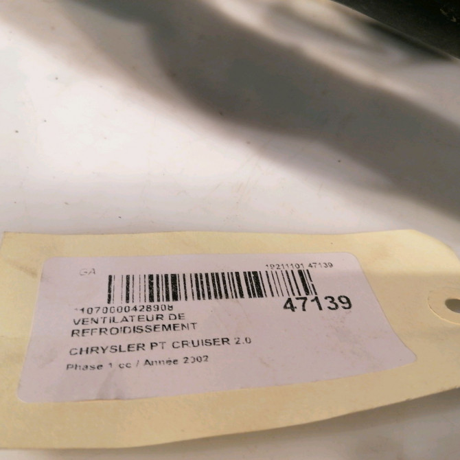 Ventilateur de refroidissement occasion CHRYSLER PT CRUISER Phase 1 09-2000->12-2005 2.0 141ch 5017407AB 4