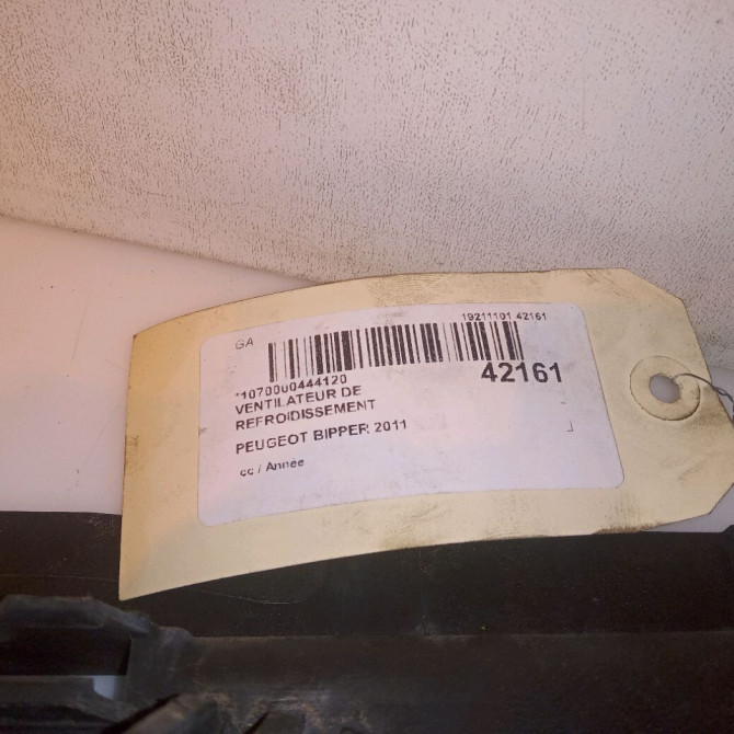 Ventilateur de refroidissement occasion PEUGEOT BIPPER 1671896480 5
