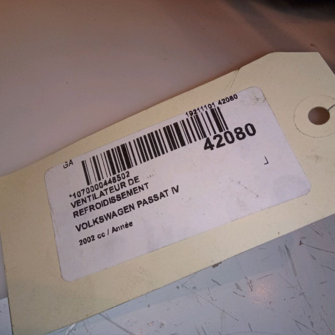 Ventilateur de refroidissement occasion VOLKSWAGEN PASSAT IV Phase 2 10-2000->03-2005 8D0959455R 4