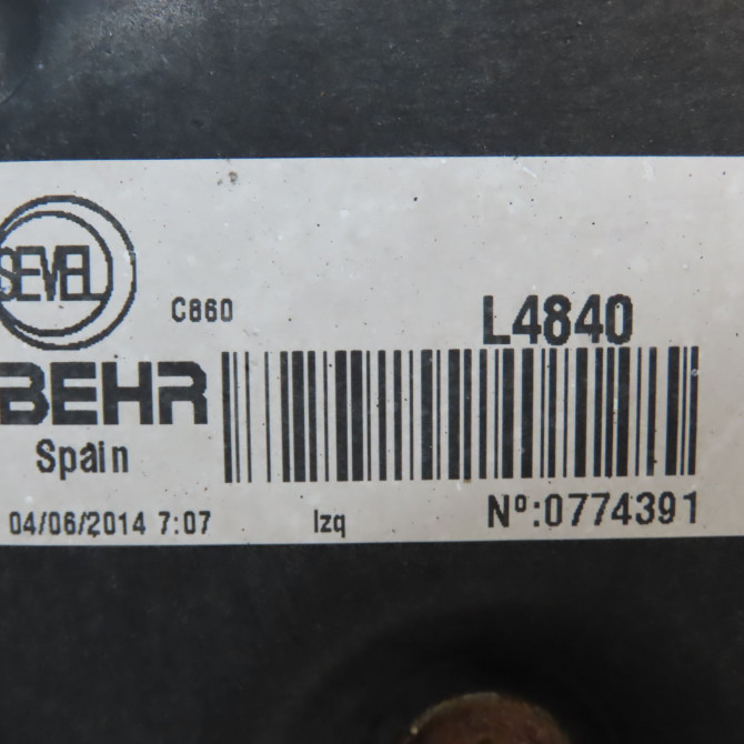 Ventilateur de refroidissement occasion FIAT DUCATO III Phase 1 06-2006->10-2014 2.3 D Turbo Multijet 130ch 4