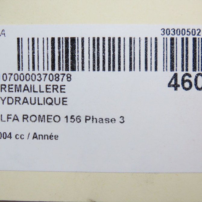 Cremaillere hydraulique occasion ALFA ROMEO 156 Phase 3 SW 07-2003->12-2005 71787914 6
