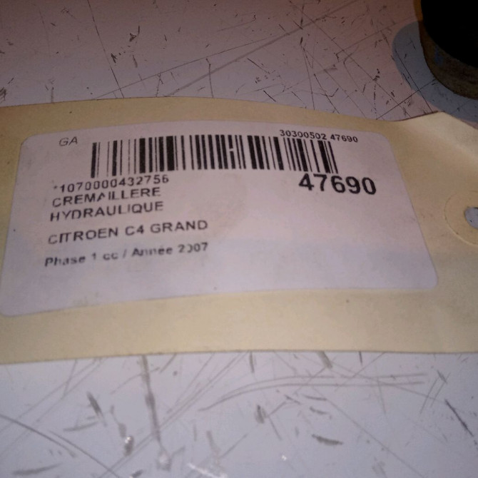 Cremaillere hydraulique occasion CITROEN C4 GRAND PICASSO I Phase 1 10-2006->09-2013 2.0 HDI 138 ch 1617934280 5