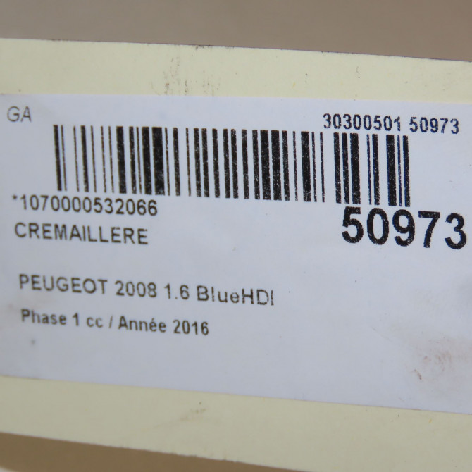 Cremaillere occasion PEUGEOT 2008 Phase 1 01-2013->... 1.6 BlueHDI 100ch 1627689780 7