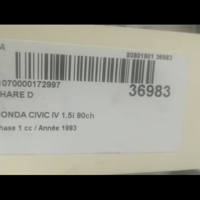 Phare droit occasion HONDA CIVIC IV phase 1 11-1991->04-1996 1.5i 90ch 33101SR3B01 3