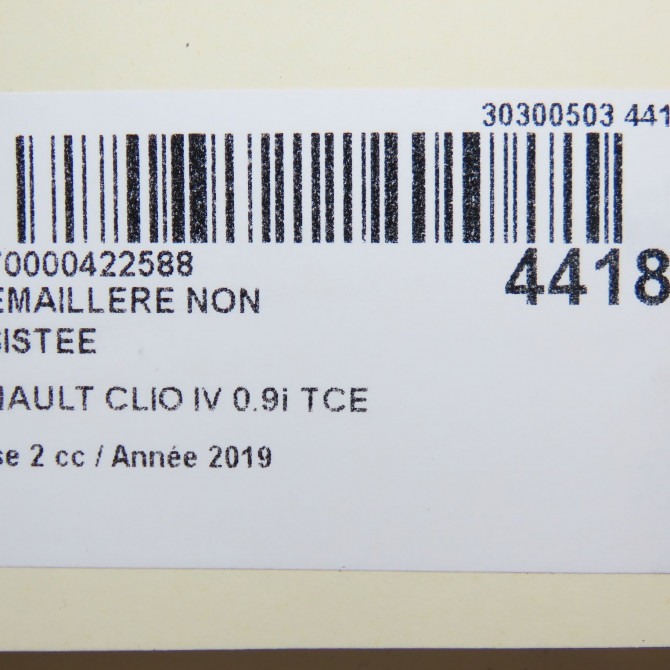 Cremaillere non assistee occasion RENAULT CLIO IV Phase 2 08-2016->... 0.9i TCE 5