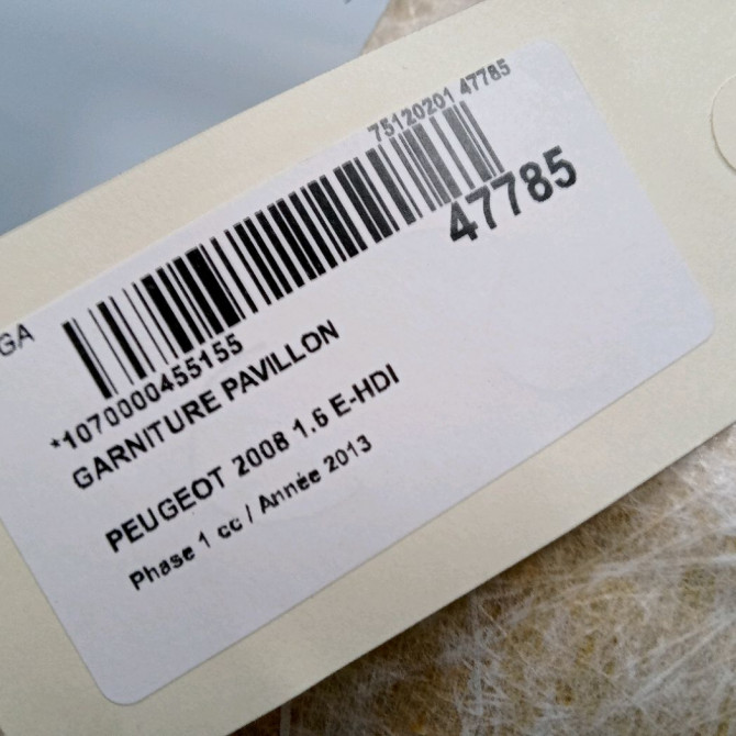 Garniture pavillon occasion PEUGEOT 2008 Phase 1 01-2013->... 1.6 E-HDI 92ch 96775052PR 3