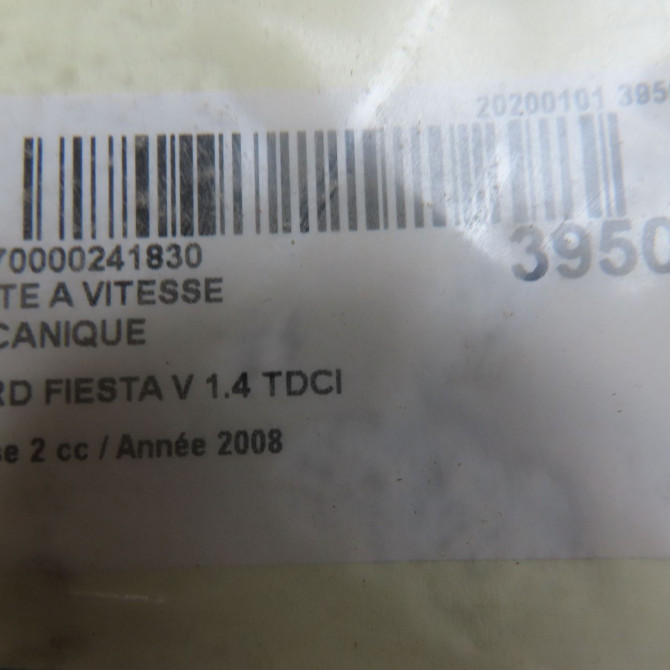Boîte à vitesse mecanique occasion FORD FIESTA V Phase 2 10-2005->10-2008 1.4 TDCI 1561677 6