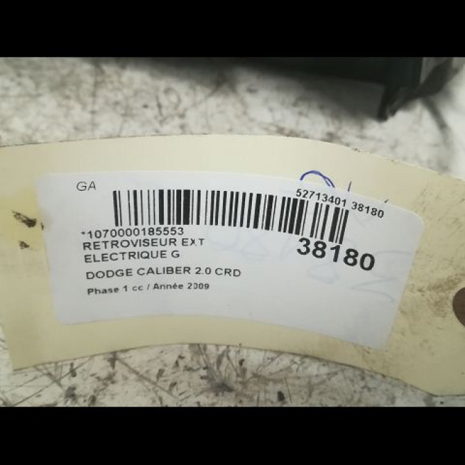 Retroviseur exterieur electrique gauche occasion DODGE CALIBER Phase 1 06-2006->... 2.0 CRD 5074209AG 3