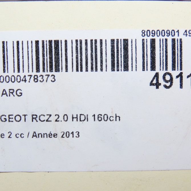 Feu arrière gauche occasion PEUGEOT RCZ Phase 2 09-2012->... 2.0 HDI 160ch 6350LC 5