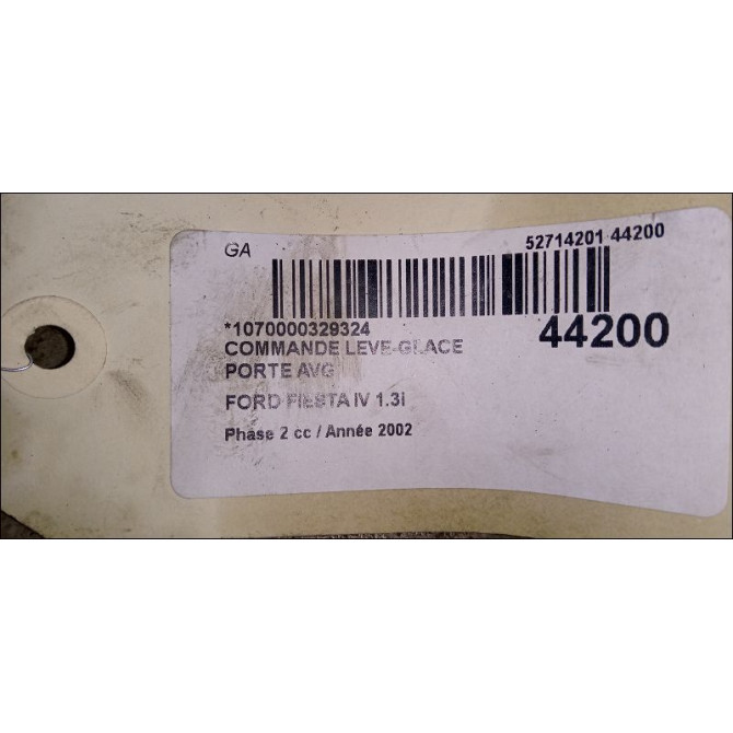 Commande lève-glace porte avant gauche occasion FORD FIESTA IV Phase 2 09-1999->09-2002 1.3i 1007910 3