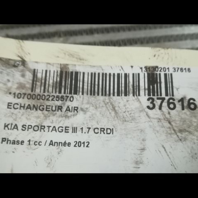 Echangeur air occasion KIA SPORTAGE III Phase 1 09-2010->... 1.7 CRDI 115ch 282712A850 3