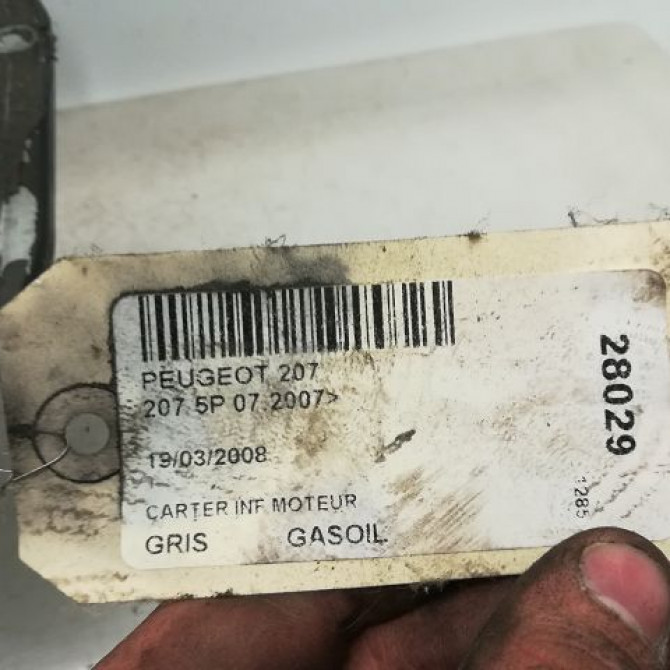 Carter inf moteur occasion PEUGEOT 207 Phase 1 04-2006->06-2013 1.6 HDI 16v 90ch E324 3