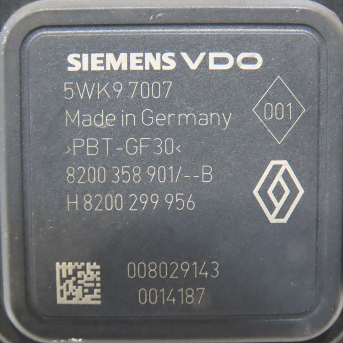 Debimetre air occasion NISSAN NOTE I phase 2 03-2009->02-2014 1.5 DCI 86ch 22680BC400 5