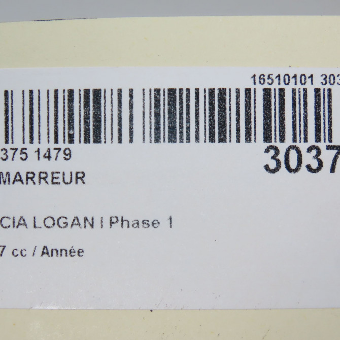 Démarreur occasion DACIA LOGAN I Phase 1 06-2005->06-2008 233001105R 6