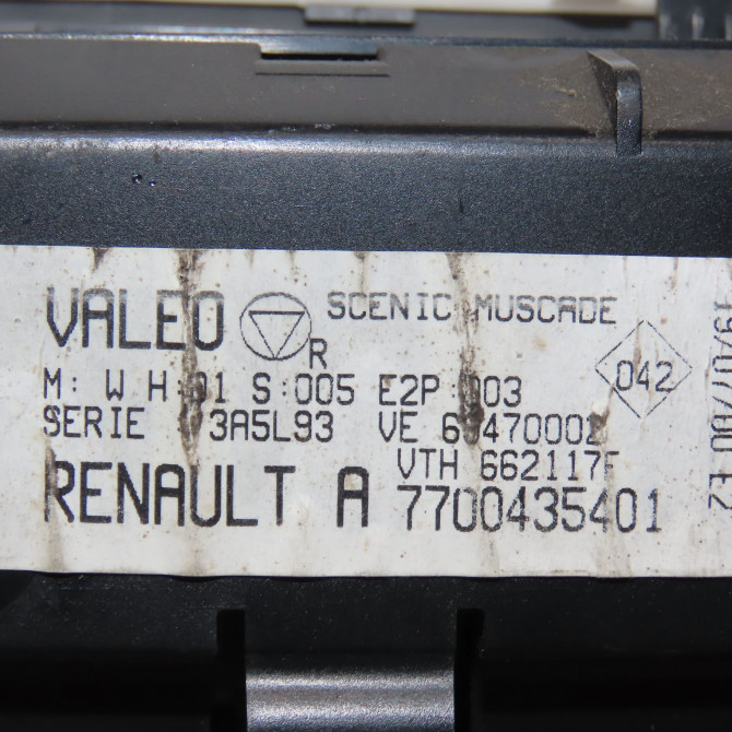 Commande de chauffage occasion RENAULT SCENIC I Phase 2 08-1999->06-2003 1.9 DCI 100ch 5