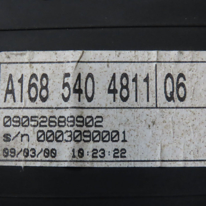 Compteur occasion MERCEDES CLASSE A I Phase 1 01-1998->03-2001 A 140 1685403847 5