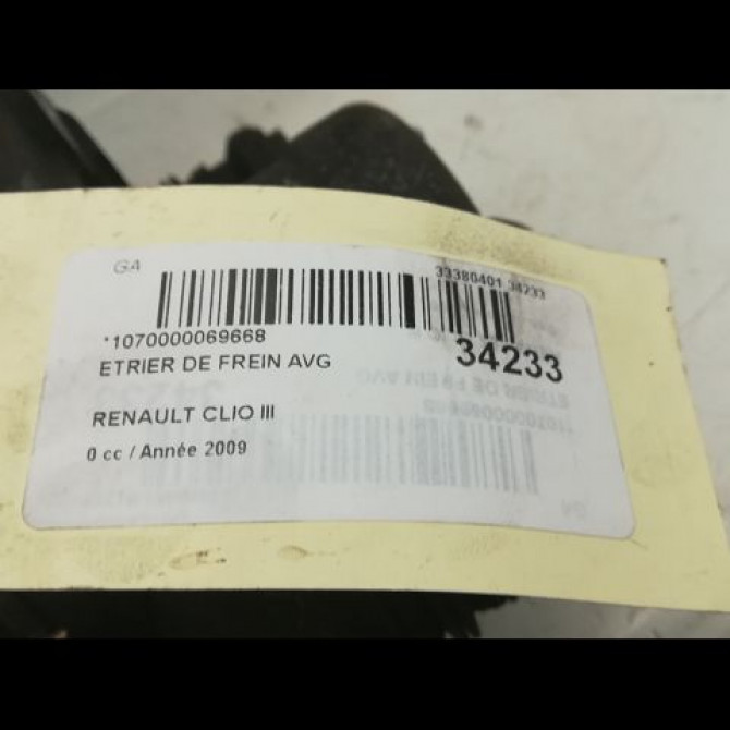 Etrier de frein avant gauche occasion RENAULT CLIO III Phase 1 09-2005->03-2009 1.5 DCI 85ch 7701208332 4