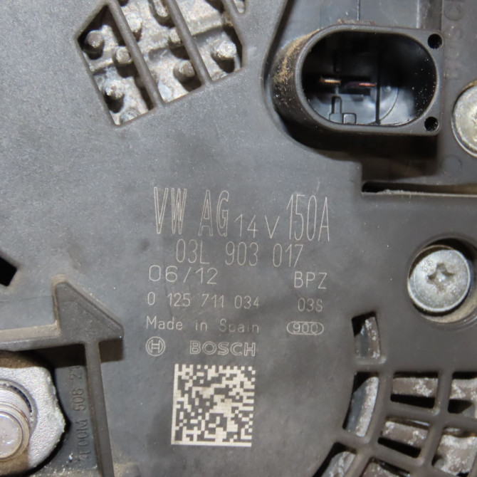 Alternateur occasion AUDI A4 III Phase 2 AVANT 10-2011->03-2016 3L903017F 6