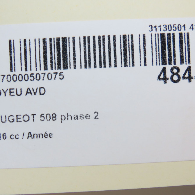 Moyeu avd occasion PEUGEOT 508 phase 2 06-2014->... 330780 5