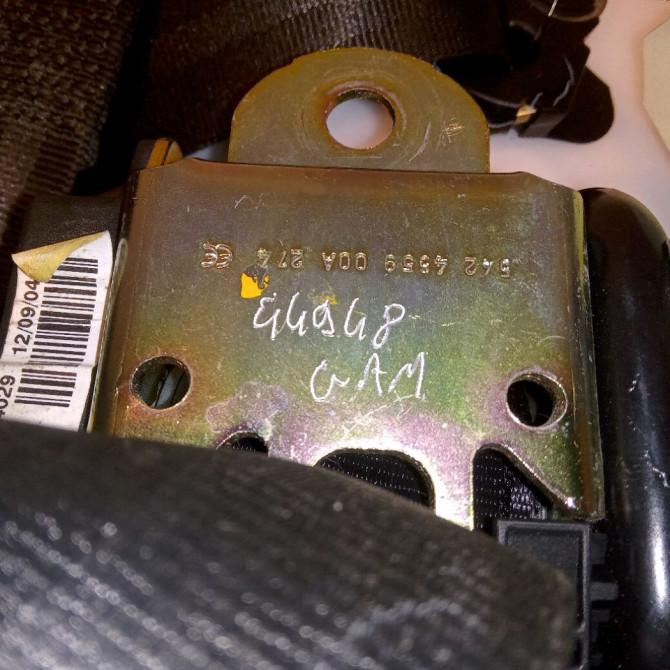 Ceinture avant droite occasion VOLKSWAGEN POLO IV Phase 2 05-2005->09-2009 1.2 65ch 6Q4857706JRAA 3