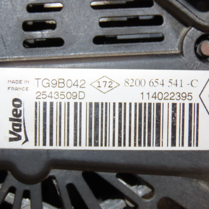 Alternateur occasion RENAULT TWINGO II Phase 2 12-2011->12-2014 1.2i 16v 75ch 231003396R 3