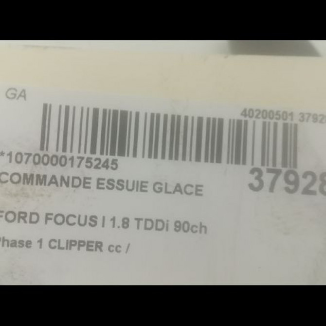 Commande essuie glace occasion FORD FOCUS I Phase 1 CLIPPER 10-1998->12-2004 1.8 TDDi 90ch 3