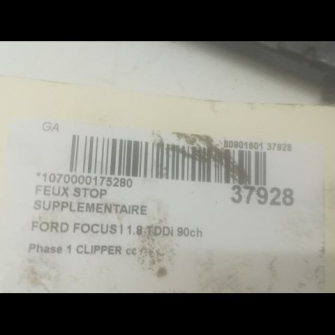 Feux stop supplementaire occasion FORD FOCUS I Phase 1 CLIPPER 10-1998->12-2004 1.8 TDDi 90ch 3
