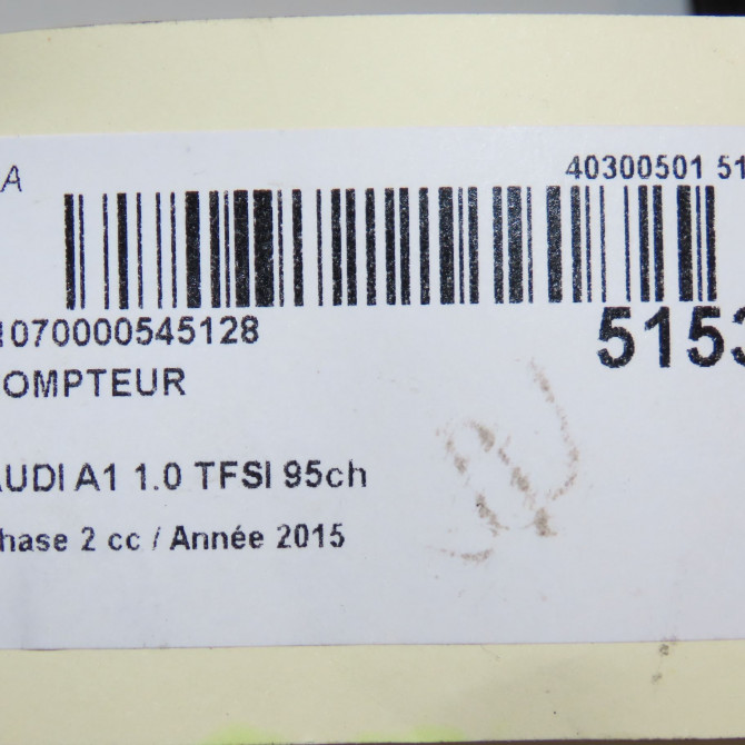 Compteur occasion AUDI A1 A1 Phase 2 2014-12-01->2019-06-30 1.0 TFSI 95ch 8XA920930 7