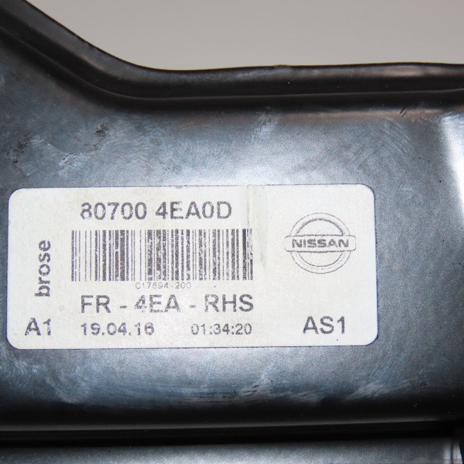 Mecanisme + moteur lève-glace avant droit occasion NISSAN QASHQAI II Phase 1 02-2014->... 1.2i 115ch 807004EA3D 4