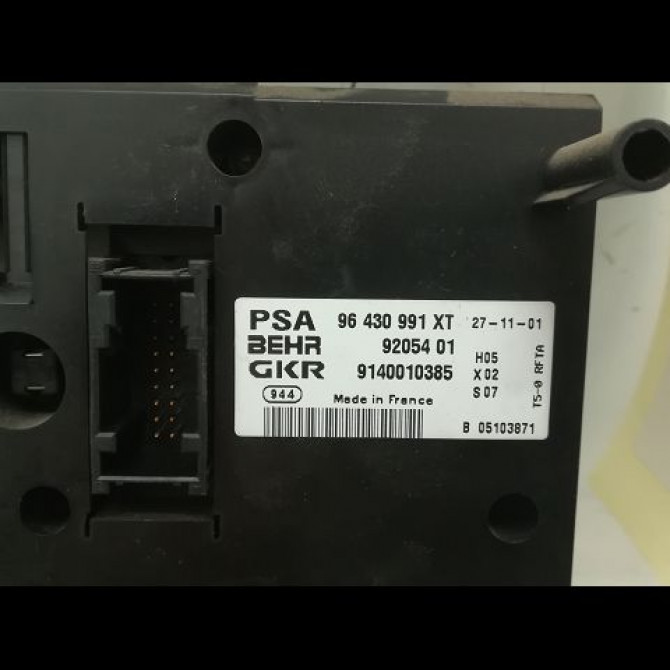 Commande de chauffage occasion PEUGEOT 307 Phase 1 04-2001->06-2005 2.0 HDI 110ch 4