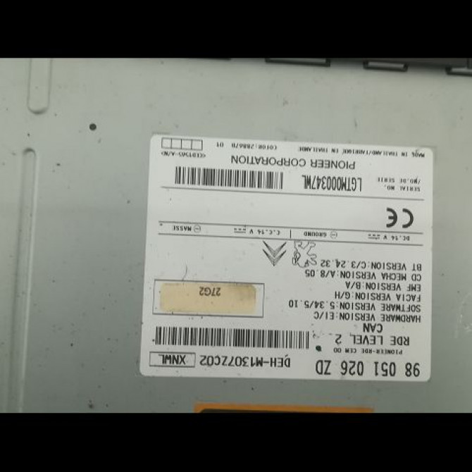 Autoradio occasion PEUGEOT 208 208 Phase 1 2012-03-01->2015-09-30 1.4 HDI 68ch 16087579ZD 3