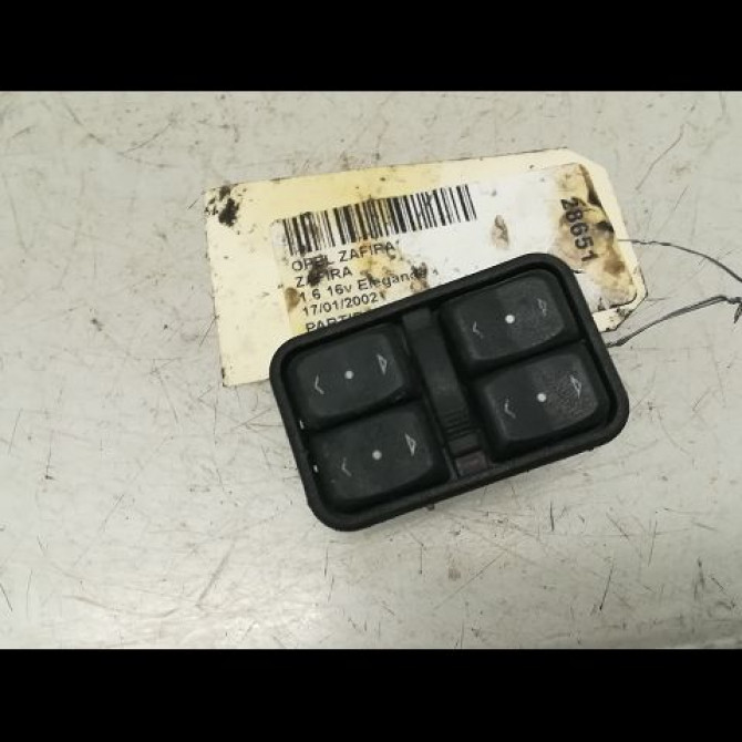 Commande lève-glace porte avant gauche occasion OPEL ZAFIRA I Phase 1 03-1999->07-2005 1.6i 16v 9100300 1