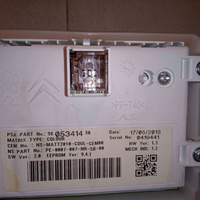 Compteur occasion PEUGEOT 2008 Phase 1 01-2013->... 1.6 E-HDI 92ch 9822703980 4