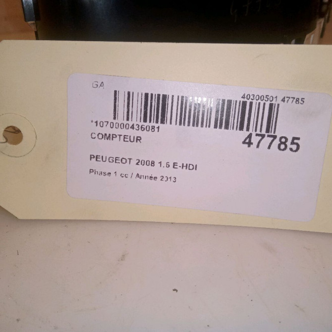 Compteur occasion PEUGEOT 2008 Phase 1 01-2013->... 1.6 E-HDI 92ch 9822703980 6