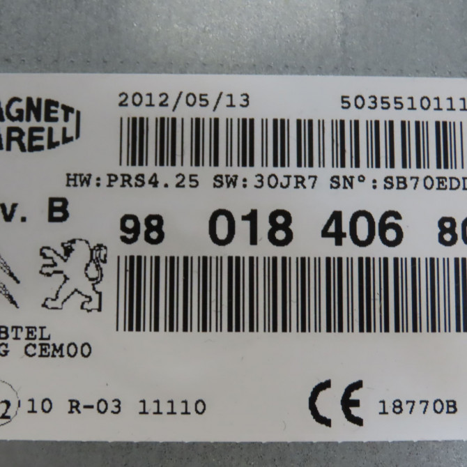 Autoradio occasion PEUGEOT 208 208 Phase 1 2012-03-01->2015-09-30 1.6 E-HDI 92ch 6