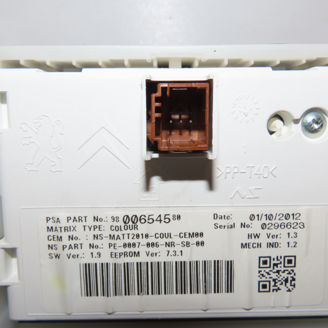 Compteur occasion PEUGEOT 208 208 Phase 1 2012-03-01->2015-09-30 1.6 E-HDI 92ch 9822703980 5