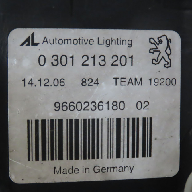Phare gauche occasion PEUGEOT 407 Phase 1 04-2004->07-2008 1.6 HDI 16v 620890 4