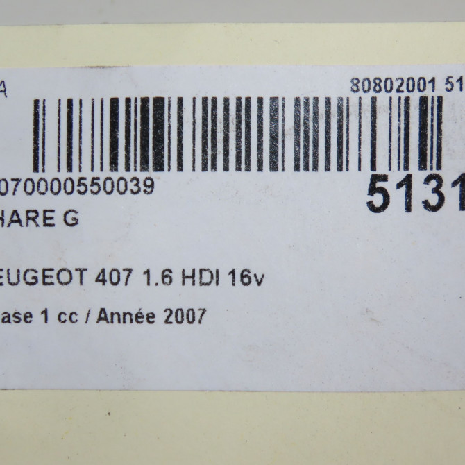 Phare gauche occasion PEUGEOT 407 Phase 1 04-2004->07-2008 1.6 HDI 16v 620890 6