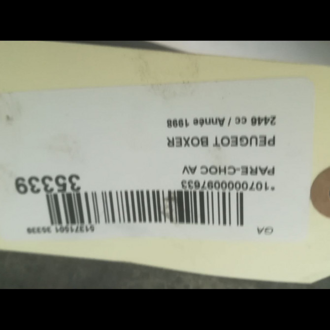 Pare-choc avant occasion PEUGEOT BOXER I Phase 1 07-1994->02-2002 2.5 D 1617322280 4