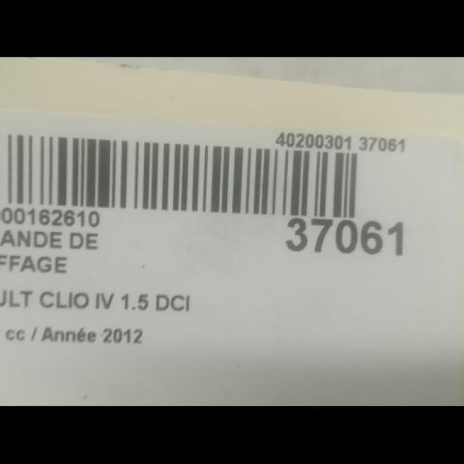 Commande de chauffage occasion RENAULT CLIO IV Phase 1 07-2012->... 1.5 DCI 90ch 275105430R 3