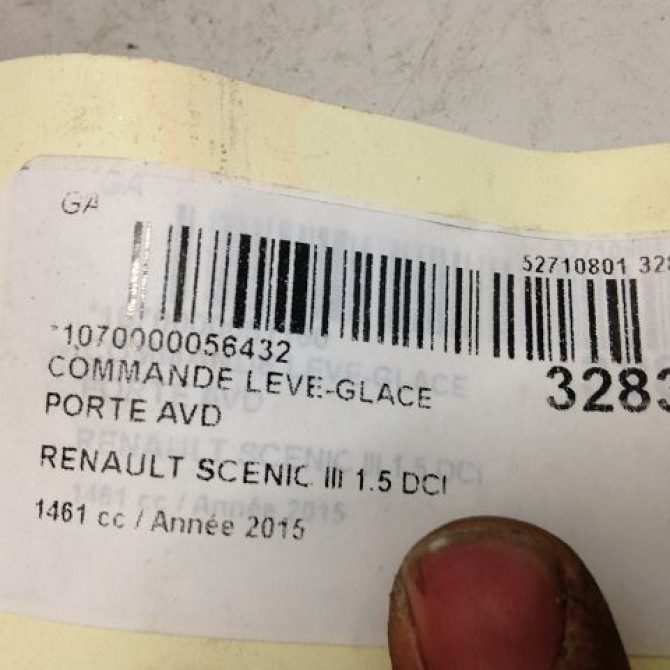Commande lève-glace porte avant droite occasion RENAULT SCENIC III Phase 3 04-2013->... 1.5 DCI 110ch 5