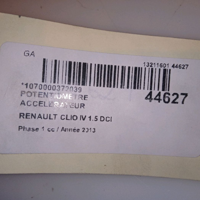 Potentiometre accelerateur occasion RENAULT CLIO IV Phase 1 07-2012->... 1.5 DCI 90ch 4
